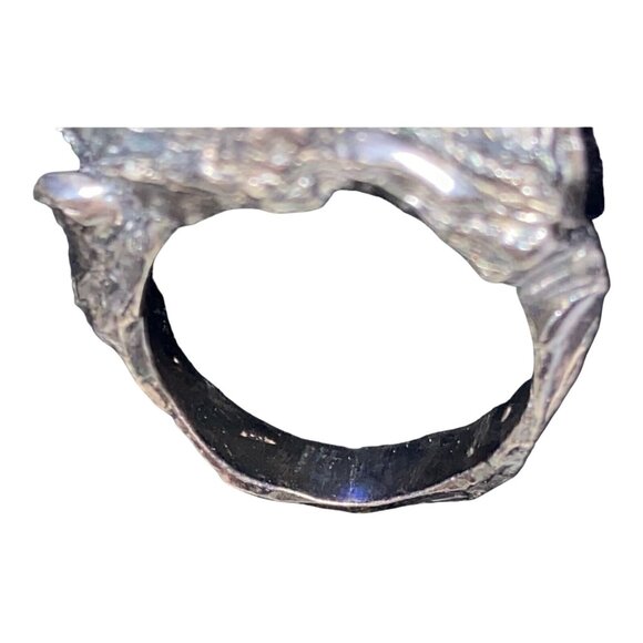 Ring Aventurine Size 7 Sterling Silver Rustic - Picture 16 of 16